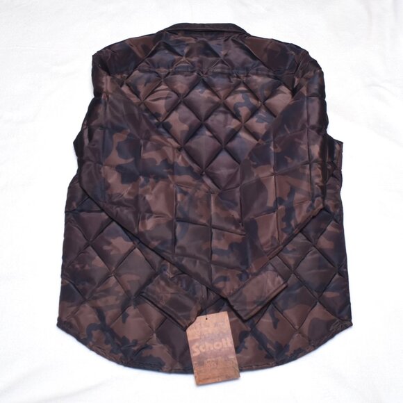 Schott Down-Filled Quilted Insulated Shirt-Jacket Camo Medium (9122D) $225 - Picture 4 of 6